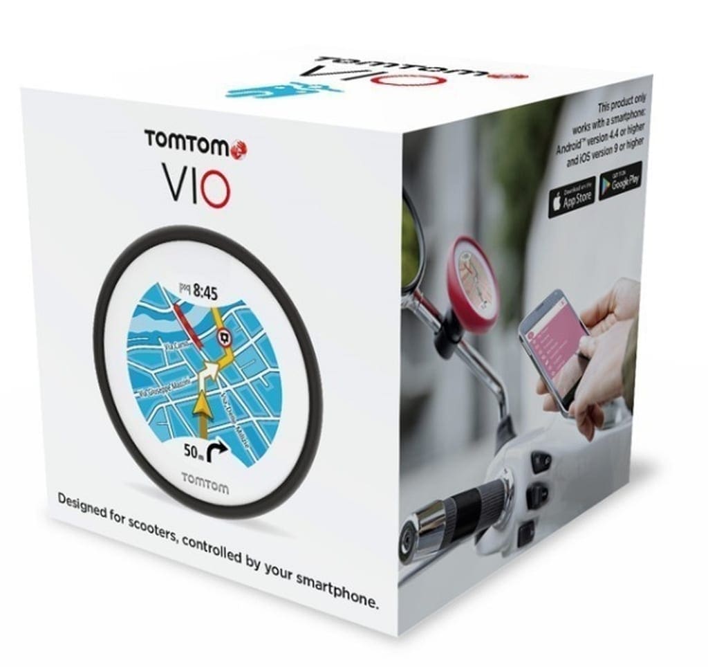 TomTom Vio sat nav Classic Scooterist Magazine